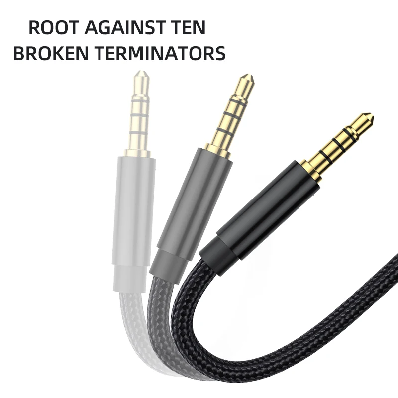 Cable de extensión de Audio de 3,5mm macho a hembra, conector auxiliar de 3,5mm para auriculares, extensor de altavoz para iPhone, Samsung, Xiaomi y PC