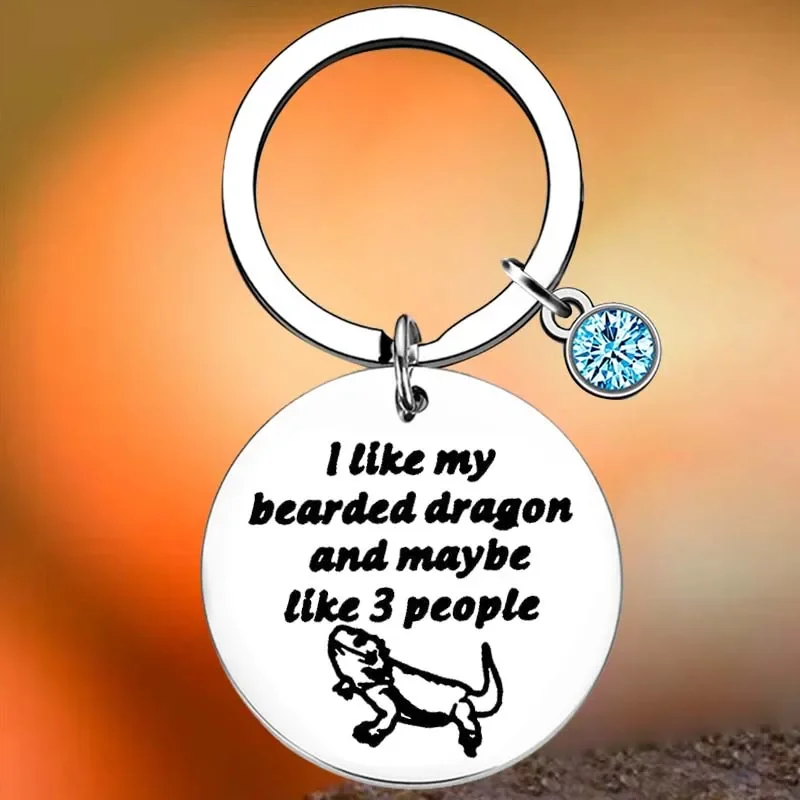 

Hot Lizard Gift Bearded Dragon Gift Key Chain Ring Lizard Lover Gifts keychains pendant Gift