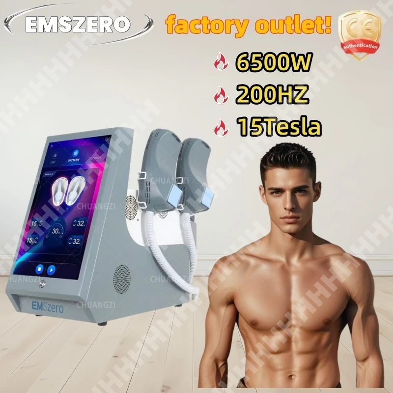 

Ems Zero NEO 15 Tesla RF Professional Body Sculpt 6500W EMSzero Slimming Machine Muscle Stimulator