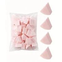 50pcs Triangle Makeup Blender Sponges For Full Face Curve Blending Coverage, Cream, Liquid Foundation, Mini Beauty Applicator 4