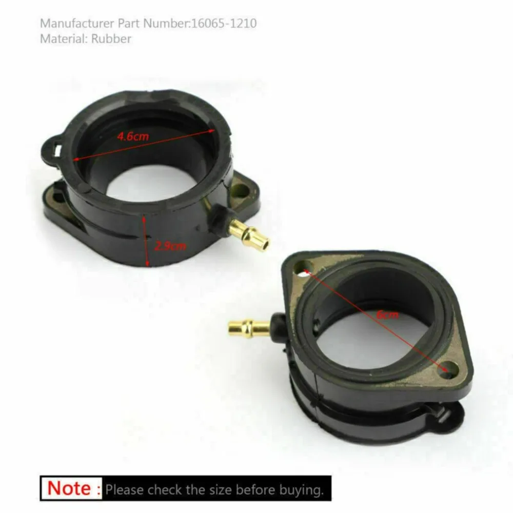 4PCS Set Motorcycle Carburetor Intake Boot Replacement Accessories For Kawasaki ZX-11 16065-1210 Ninja ZZR1200 ZX1200