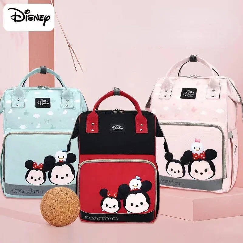 

Disney Mickey Original New Diaper Bag Backpack Luxury Brand Baby Bag Large Capacity Baby Diaper Bag Cartoon Multi Function