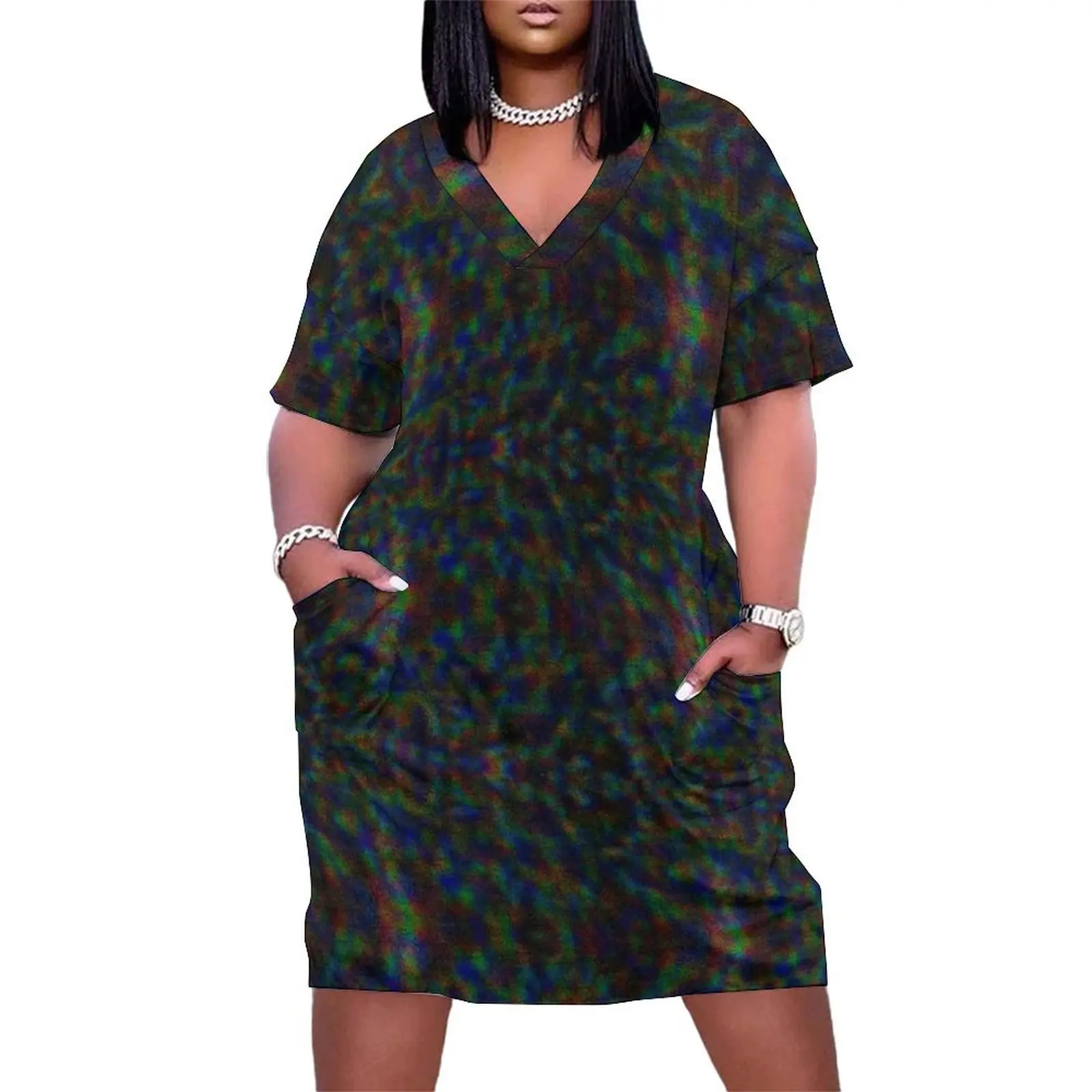 

Dark Fuzz Loose Pocket Dress Female clothing fairy dress