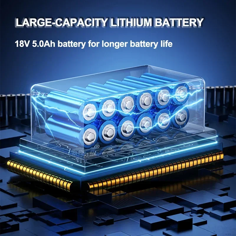 Crimpatrice idraulica elettrica ES-300 con manico dritto per terminali in rame e alluminio da 10-300 mm2 con crimpatura rapida e 360 °   Rotazione