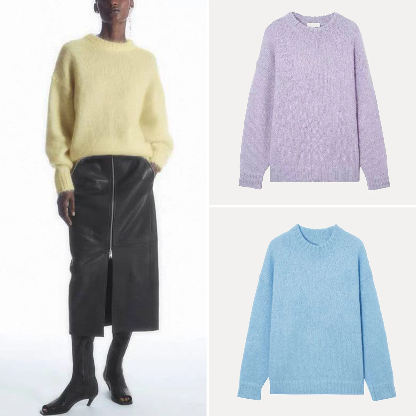 

Women's Sle round Ne Mixed Fiber Camere Sweater Commute Sle Long Sve Regular Length Pure Color Autumn New Arrival