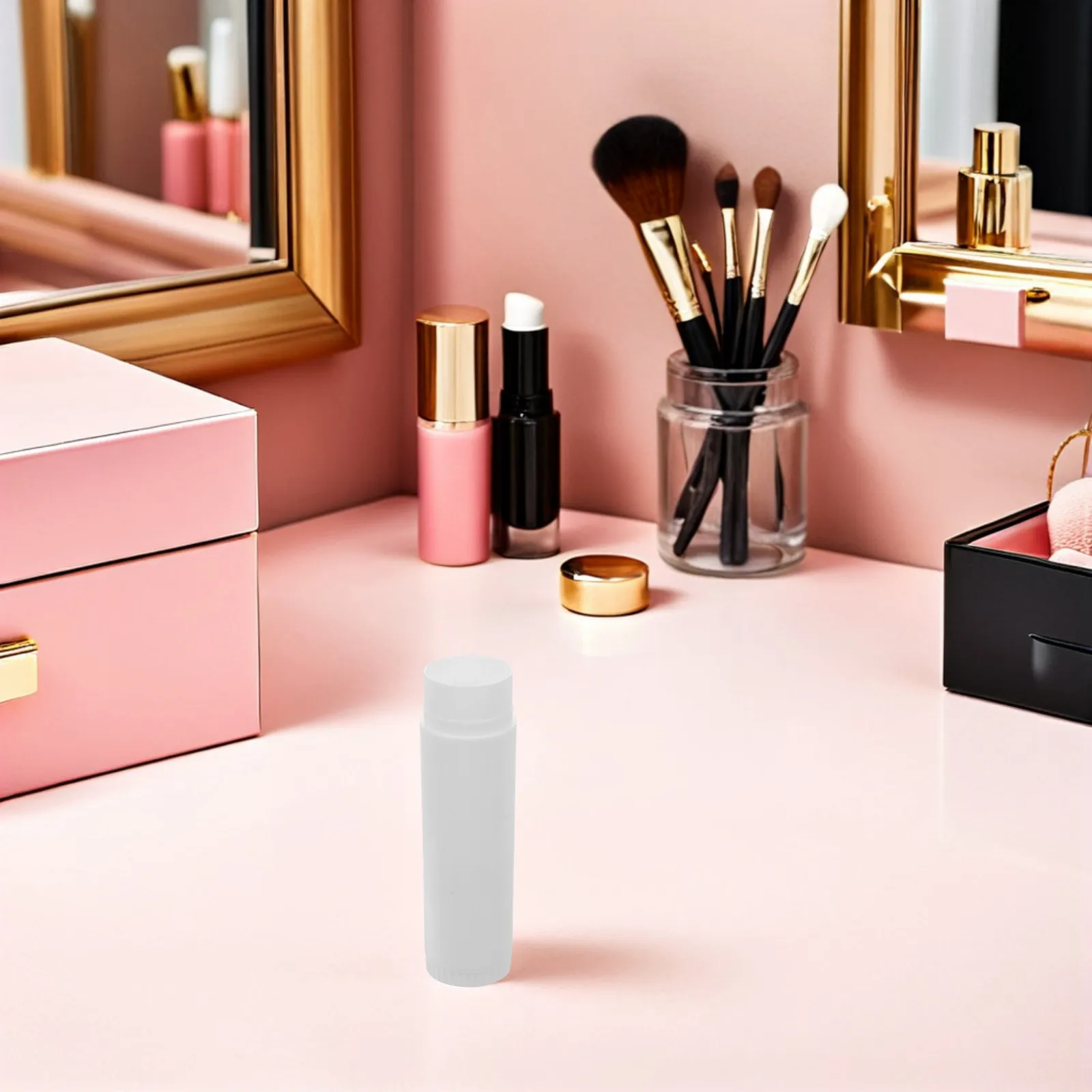 30Pcs Rotatable Lipstick Tubes Empty Portable Compact Lip Balm Containers Bulk DIY Lip Gloss Holders for Travel Daily Use