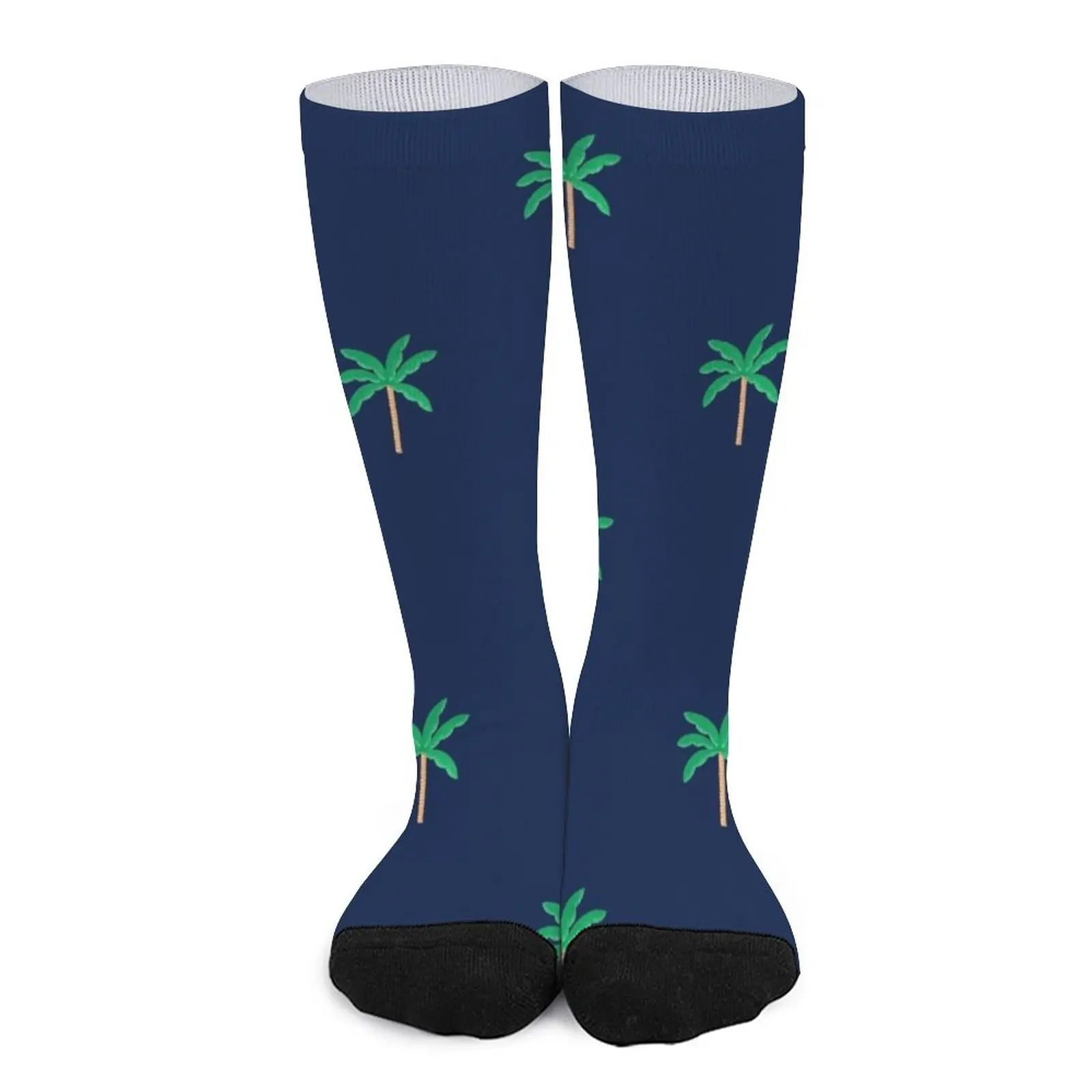 

Palm trees - Navy blue Socks socks designer brand hiphop