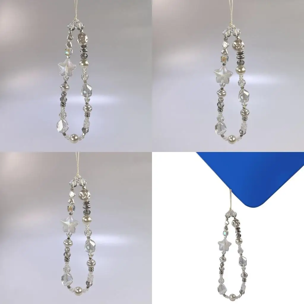 

Y1UB Eye Catching Chain Acrylic Pendant Cellphone Lanyard For Women Girls Telephone Strap Jewelry Drop-resistant
