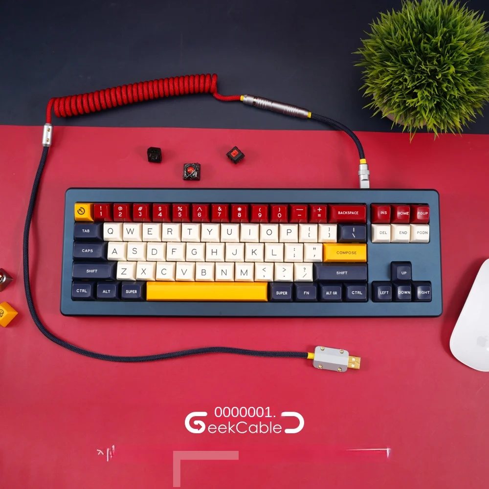 GeekBable handmade customized computer mechanical keyboard data cable GMK theme SP keycap cable composition