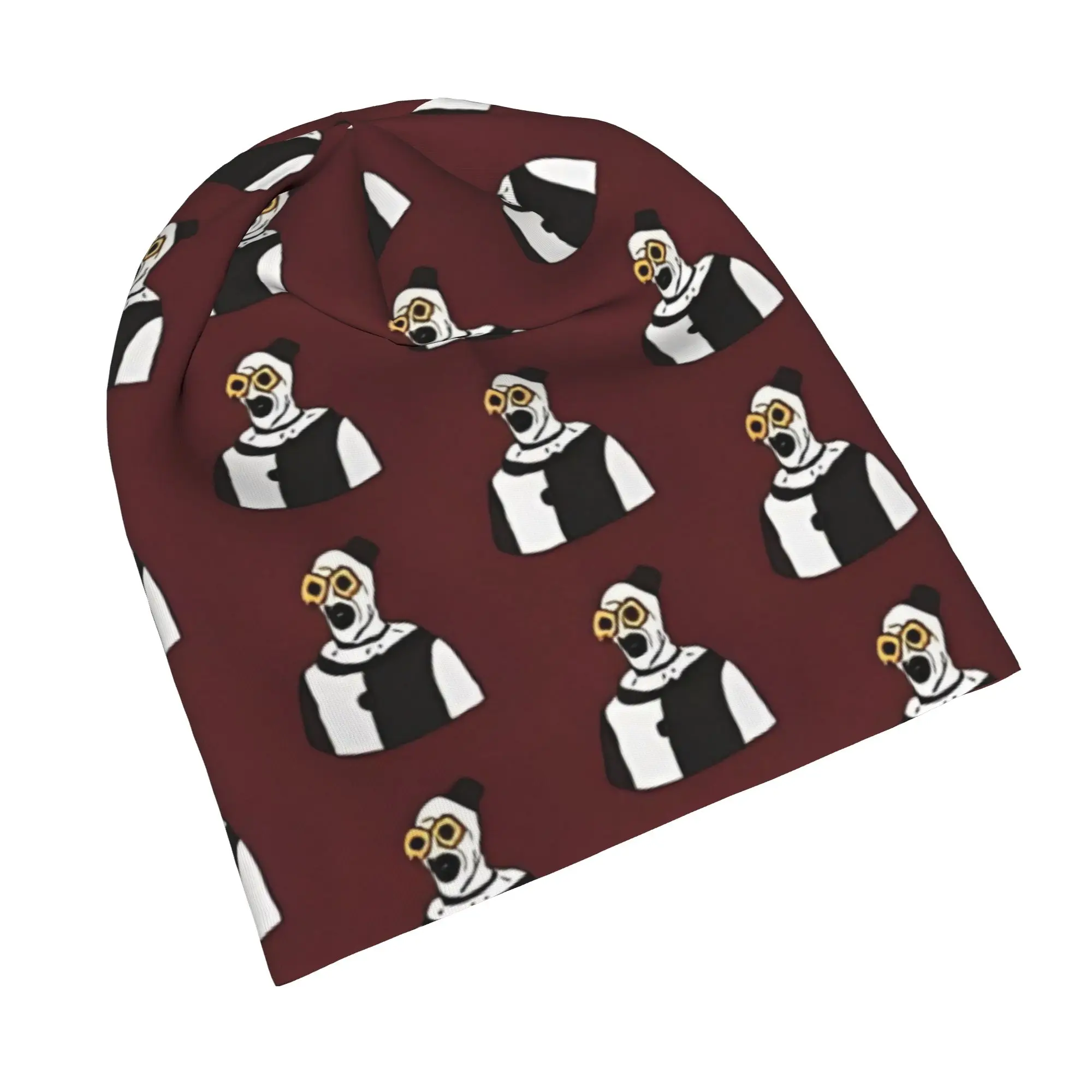 Art The Clown Bonnet Hats Autumn Winter Skullies Beanies Hats Terrifier Clown Horror Movie for Men Women Warm Multifunction Caps