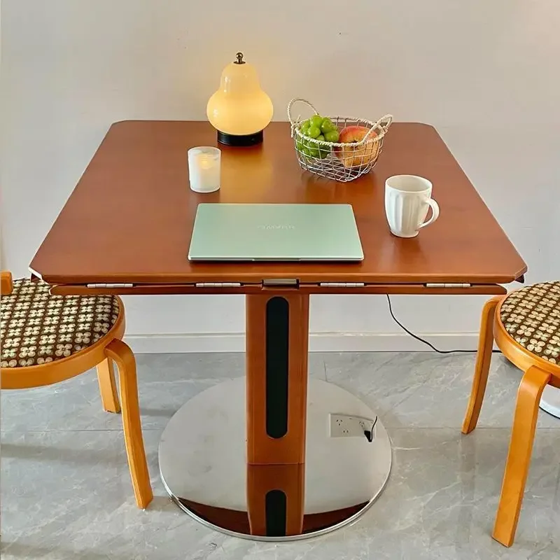 

A table unlocks the deformation of space | Fangyuan folding dining table, medieval design opens a new model of small apartment