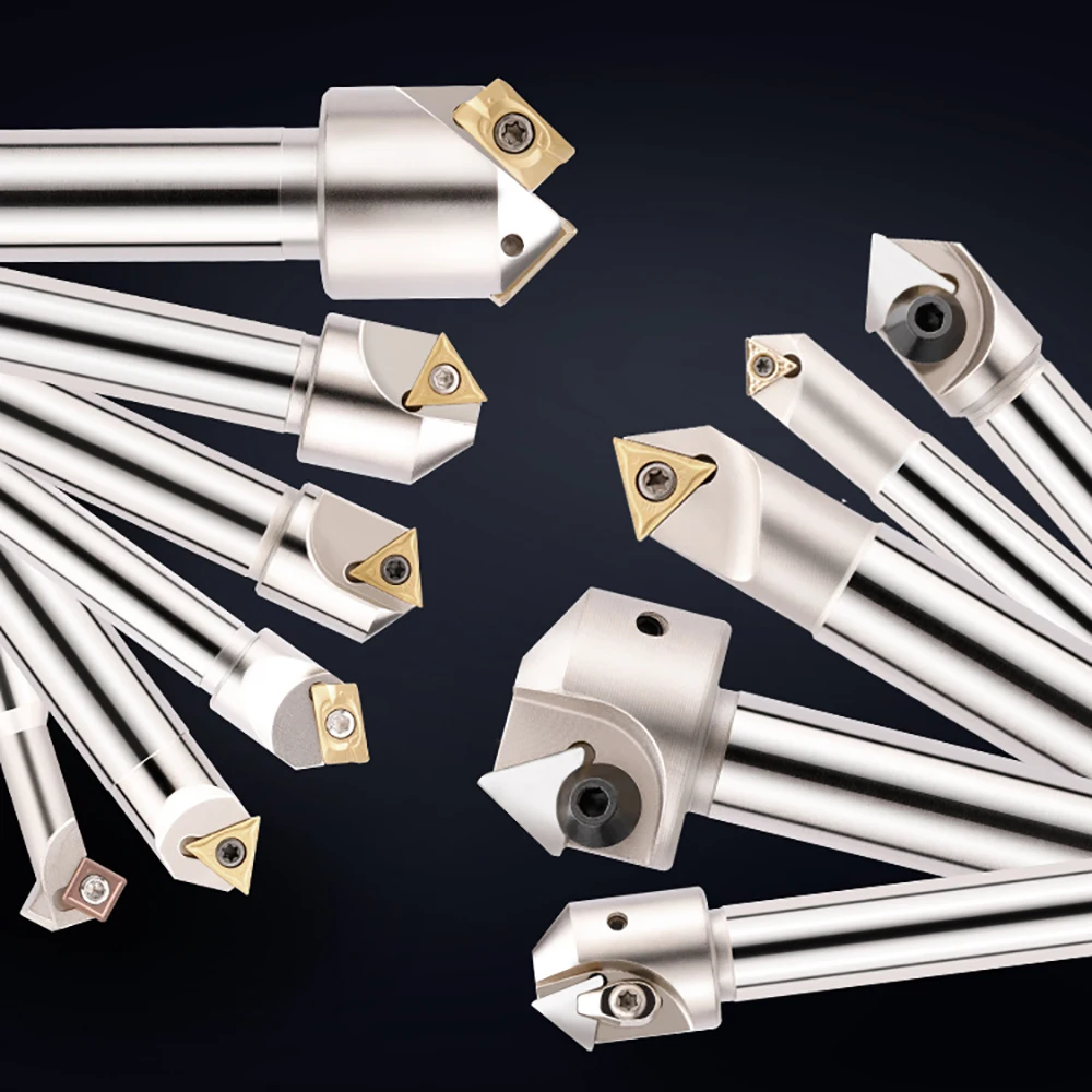High Speed Steel 45/30/60 Degrees Chamfer Milling Cutter TCM SSK SSY SD SSH ECC SSP JD C20 C25 CNC Lathe Milling ToolHolder