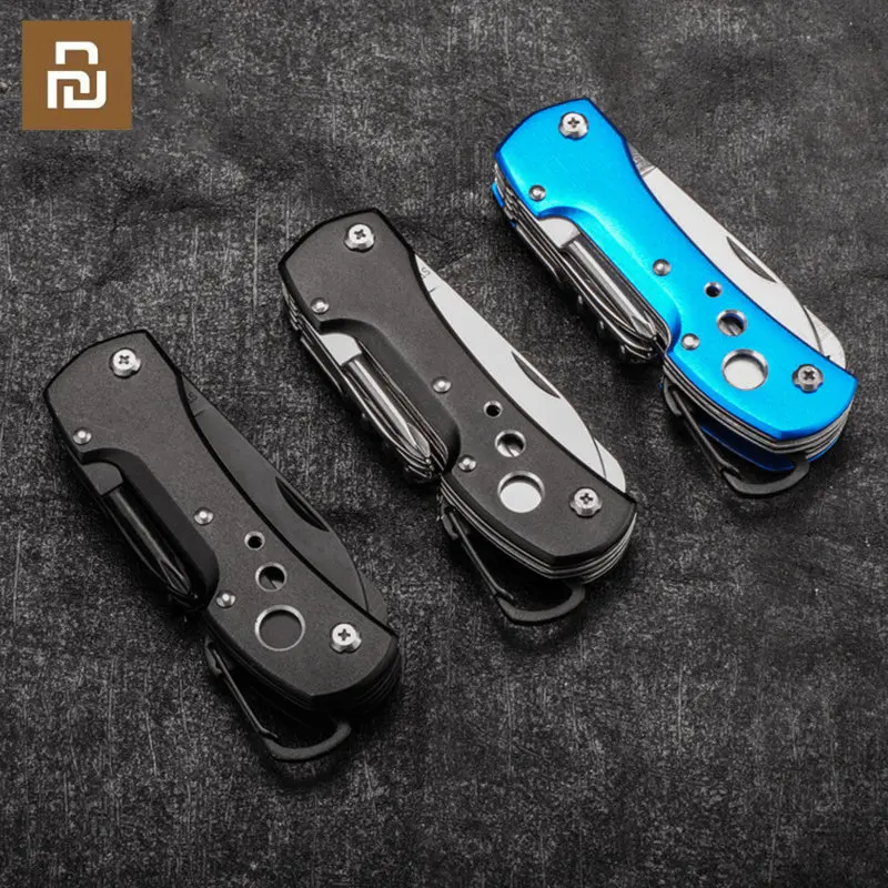 Youpin GHK 11 In 1 Swiss Knife Fold Army Edc Gear Knife Survive Pocket Hunting Outdoor Camping Survival Multifunctional EDC Tool