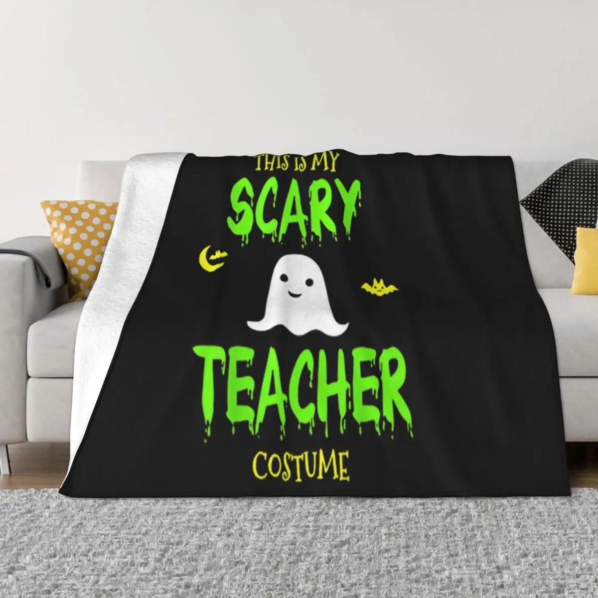 Hot This Is My Scary Teacher Costume Halloween Leisure Brand New 2021 Latest Brand Style Goth Throw Blanket