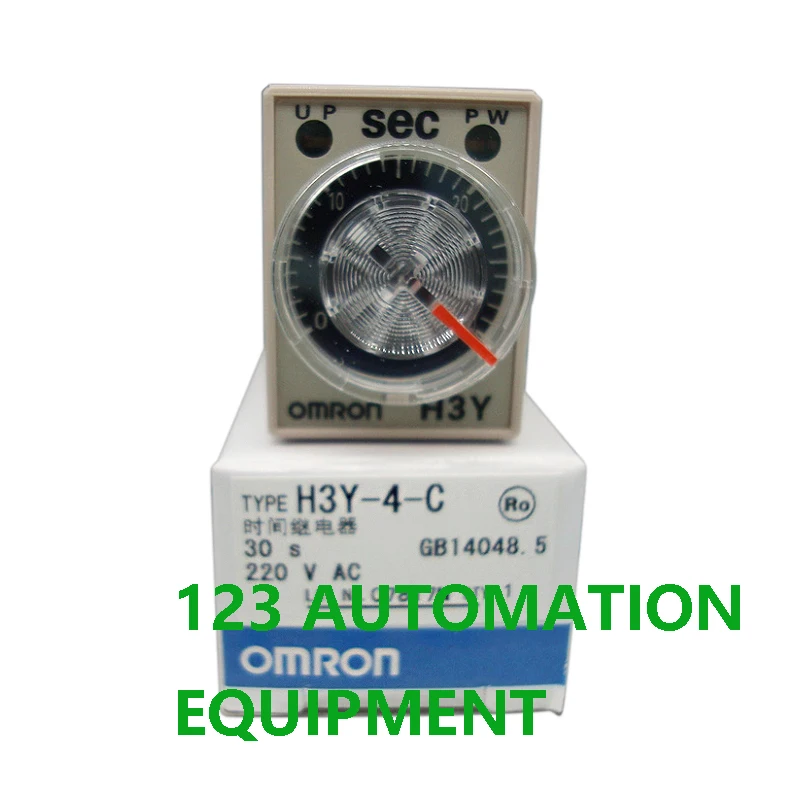 Authentic New Omron H3Y-4-C Time Relay 24VDC 220VAC Miniature Timer 1S/5S/10S/30S/60S/3M view 3
