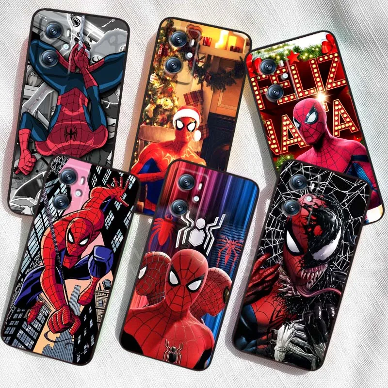 

M-Marvels S-Spiders M-Mans For OPPO Reno 5 6 7 A96 A40 A58 Realme GT A74 A78 Neo2 A74 A78 Find X5 X3 X7 X8 Black Cover