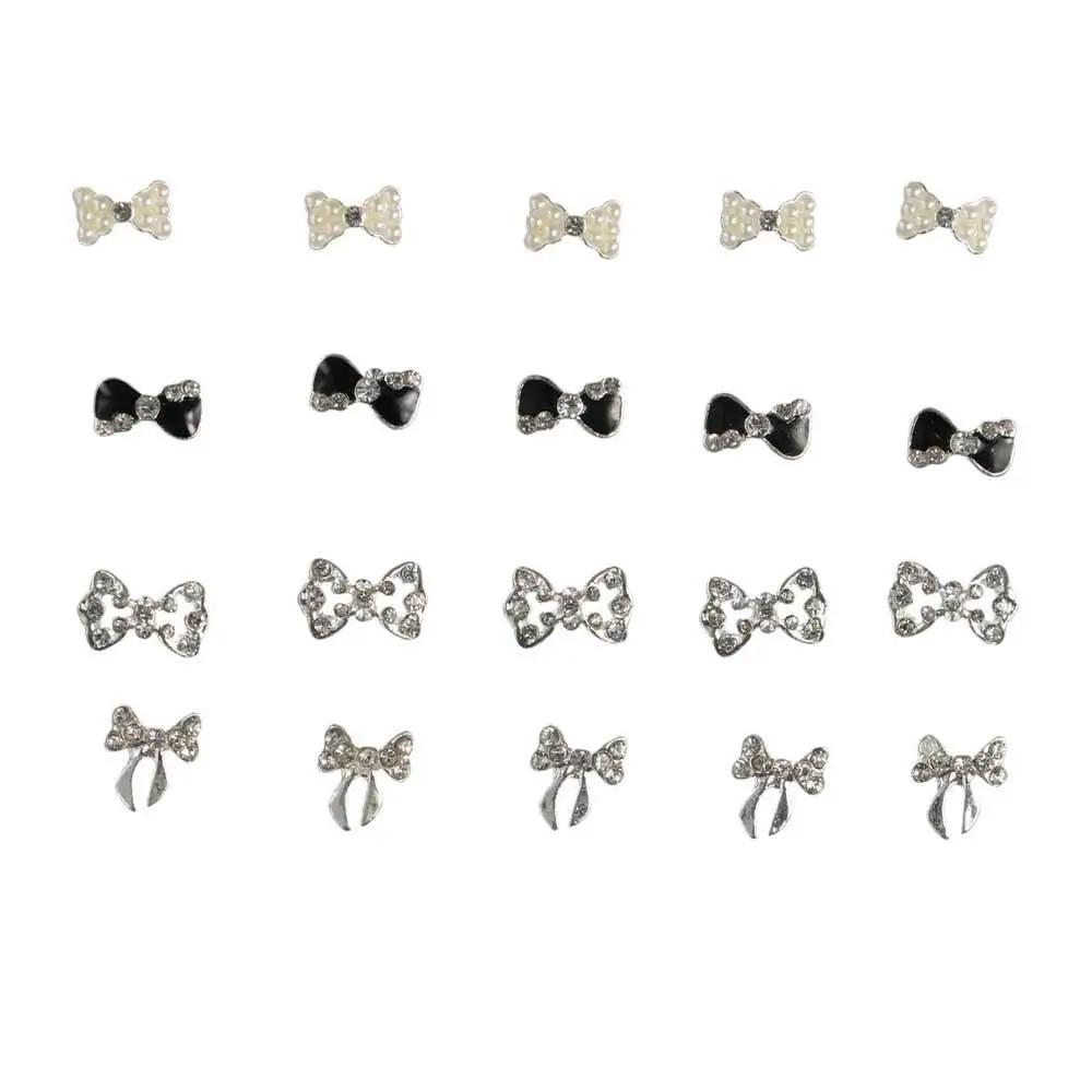 5 stuks 3D Super Flash manicure strikken diamant nagel sieraden boog nagel steentjes DIY nail art decoraties kristal