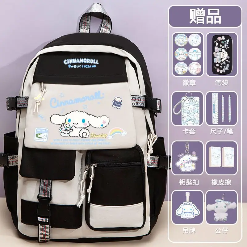 Sanrio New Cinnamoroll Babycinnamoroll Student Schoolbag Casual and Lightweight Large Capacity Cute Cartoon Backpack