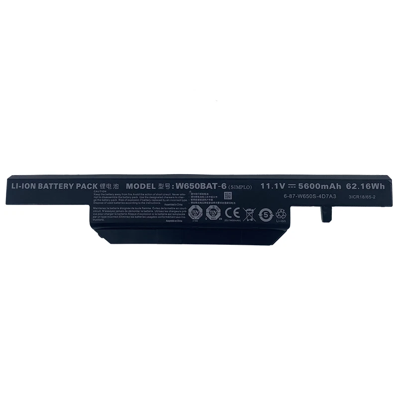 Imagem -03 - Bateria do Portátil para Clevo W650dc W650rb W650rc W650rc1 W650rn 687-w650s4d7a2 Notebook W650bat6