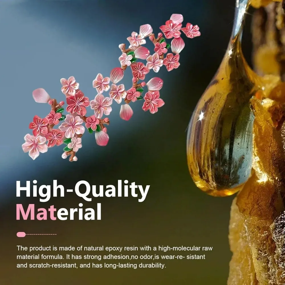 32PCS 3D Cherry Blossom Car Decor Stickers Waterproof Vinyl Flower Decals Self-Adhesive Scratch Cover for Cars SUV Truck Motor