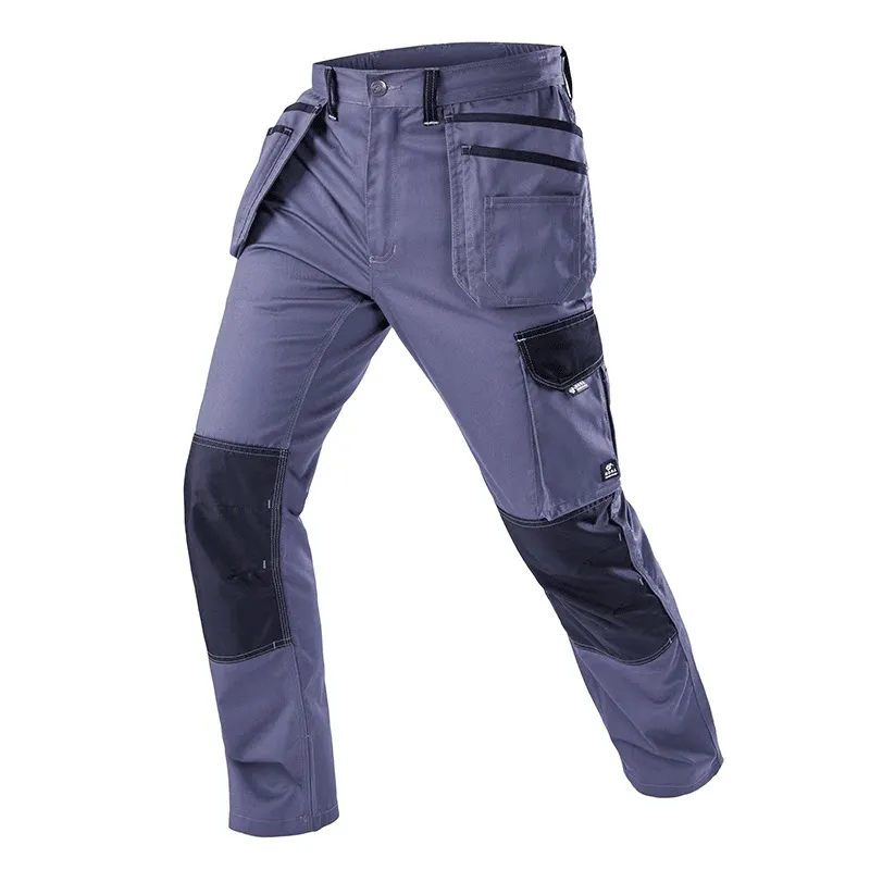 Mens Construction Working Pants Knee Reinforcement Workwear Trousers Utility Work Pant Protective Equipment Hi Vis Reflective