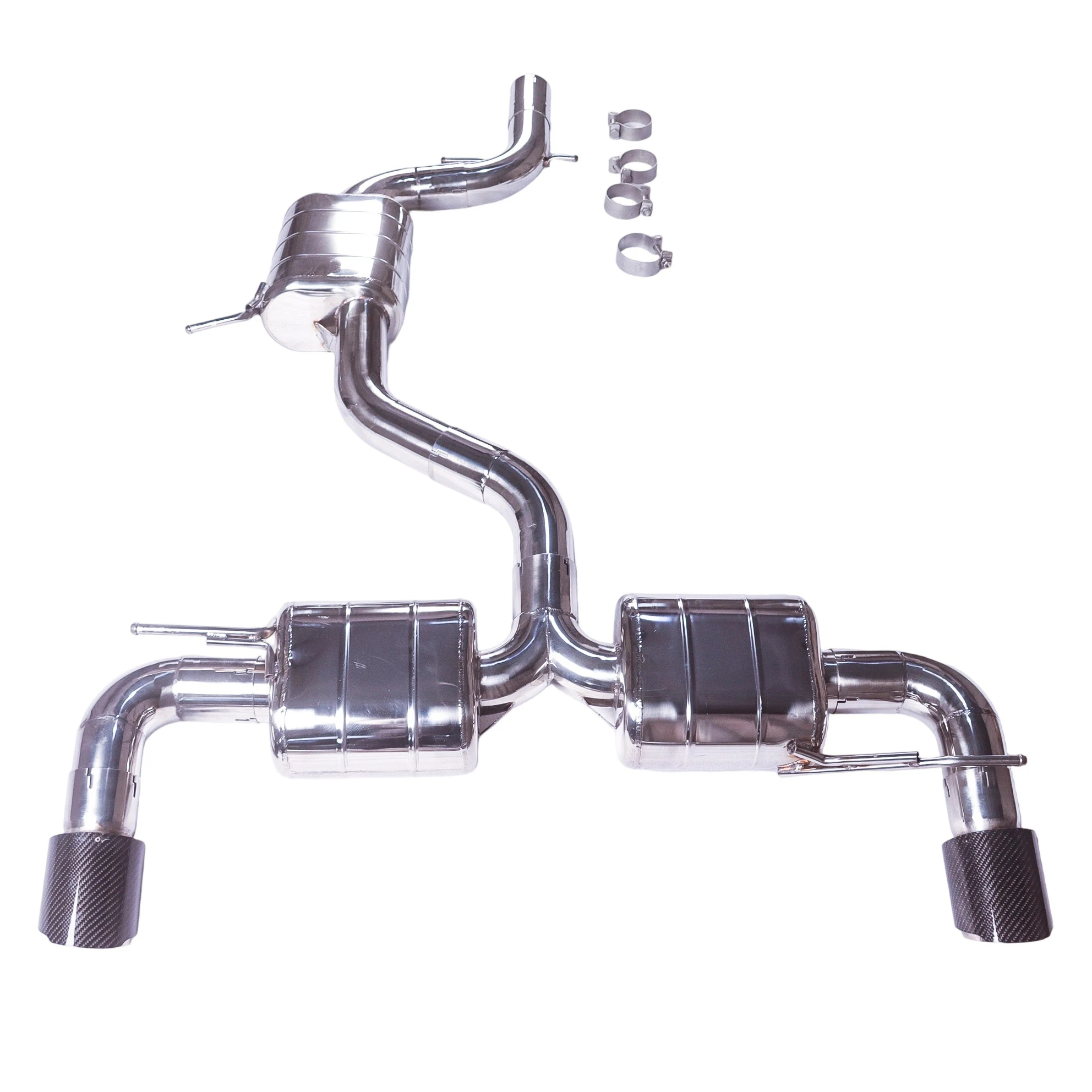 

[Customized Product] Applicable to the 09-16 Golf 6 gti 2.0T 76-tube straight-through back pressure drum Double outlet muffler