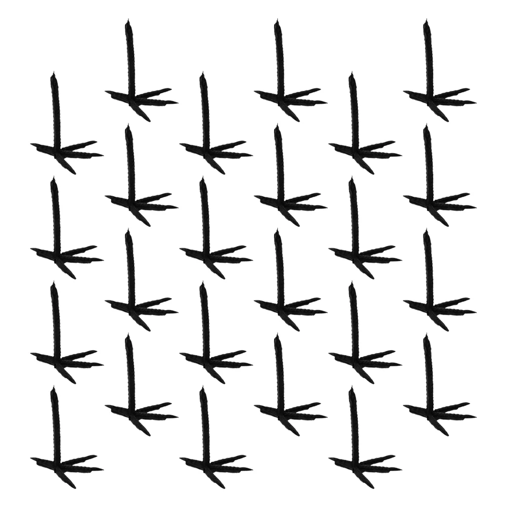 

100Pcs Plastic Crow Claws Realistic Crow Feet for Halloween Decorations DIY Craft Supplies Halloween Claw Bird Feet for Crafts