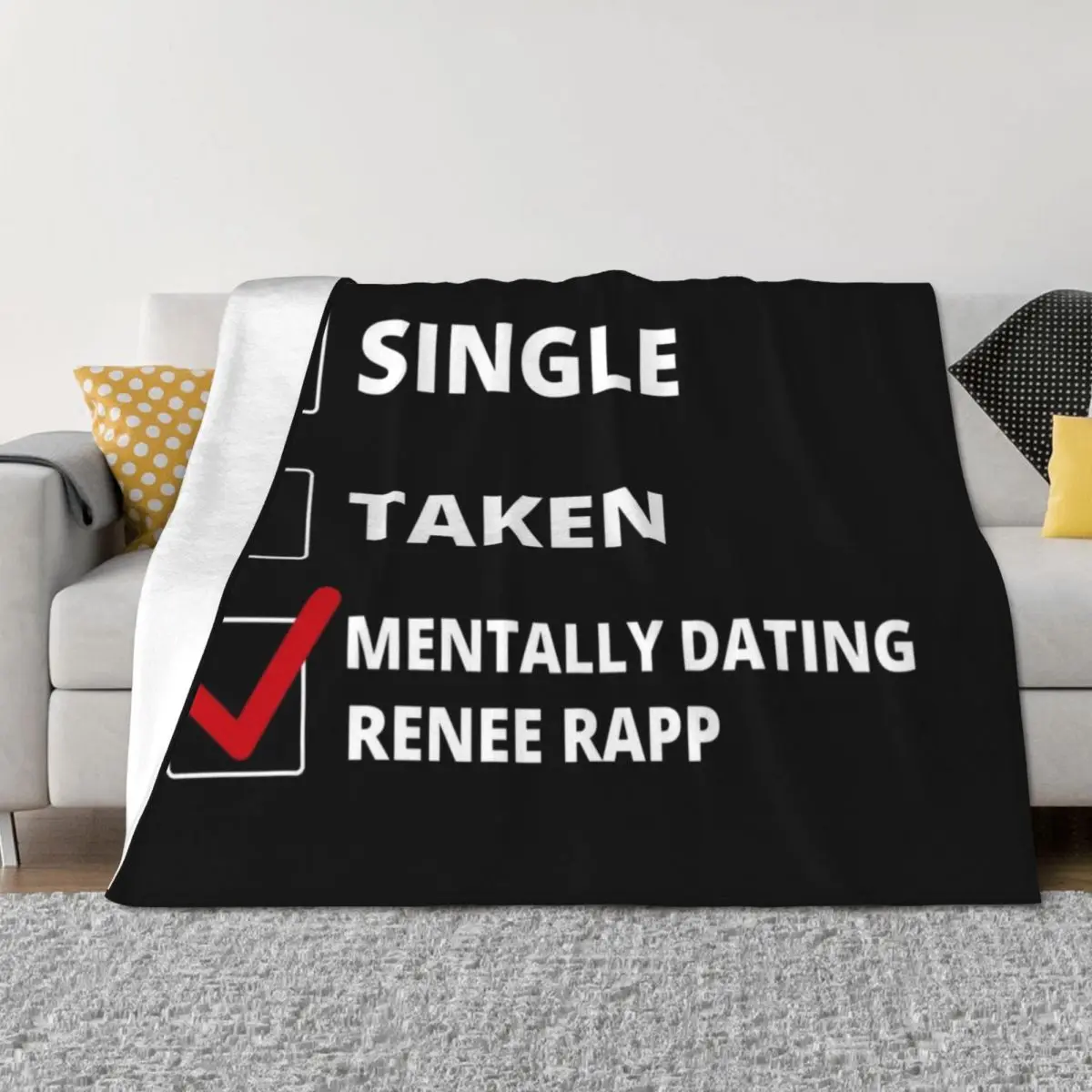 Mentally Dating Renee Rapp Throw Blanket Beautifuls Luxury Designer For Baby Large Blankets