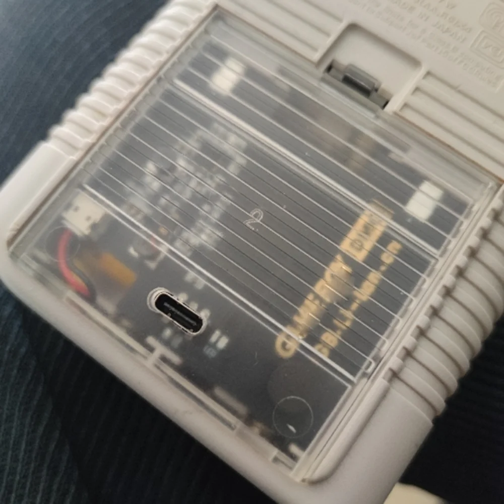 2500mah bateria de lítio recarregável para gameboy dmg gb módulo de carregamento suporte alto brilho