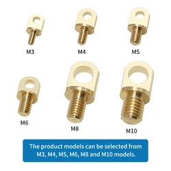 10 pz pianta luce Drone anello di sospensione rame Post vite rotonda sospensione capocorda dado fune metallica codifica accessori Hardware