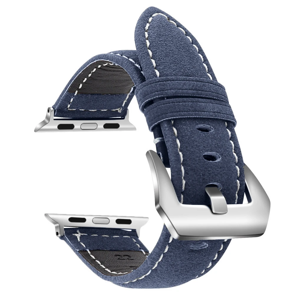 New vintage leather watchbands for iwatch 7 8 bracelet  Apple Watch Band 42mm 38mm Sport Bracelet For Series 6/3/4/5 watch strap image 3