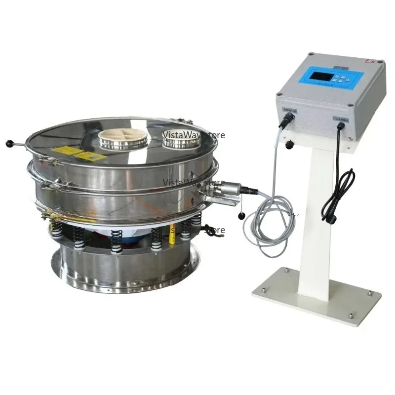 Spices and Herbs Ultrasonic Rotary Screen Food Industry Round Shaker