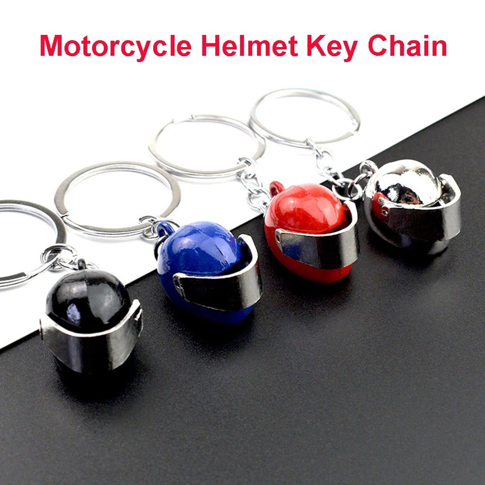 

Motorcycle Helmet Key Chain Simulation Hel-met Backpack Key Pendant Fashion Gifts Auto KeyChain Moto Key-Ring Holder Accessories