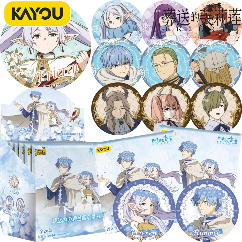 

New Kayou Official Frieren: Beyond Journey's End Cartoon Round Badge Himmel Anime Creative Brooch Backpack Accessories Toy Gift