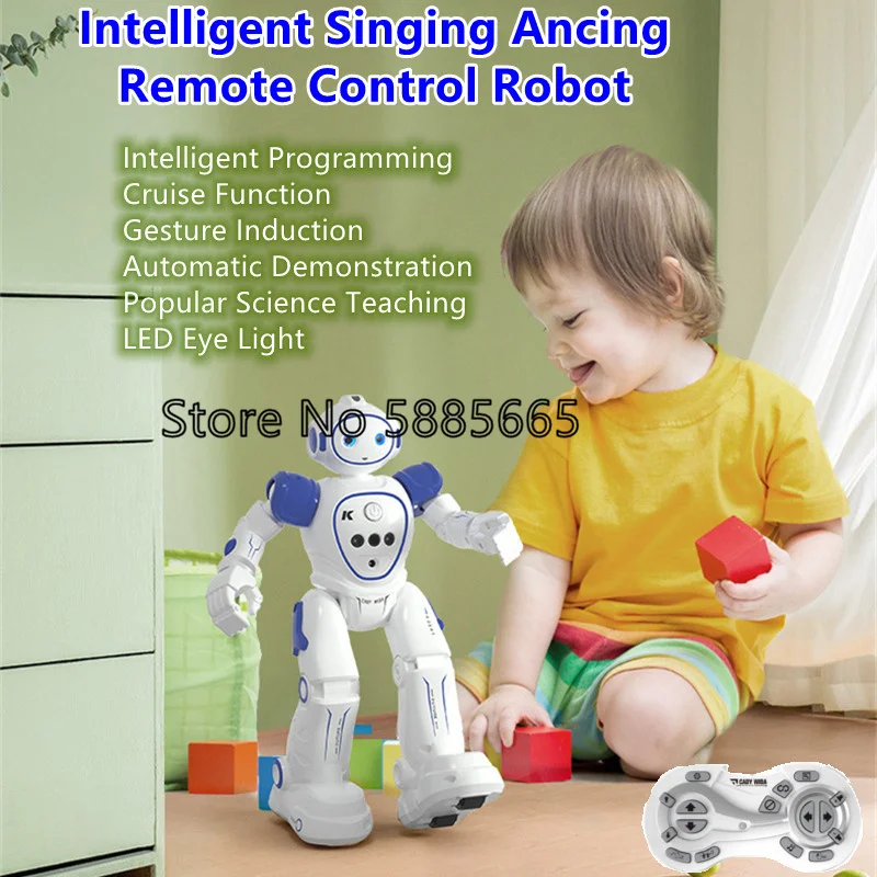 Intelligent Singing Dancing Remote Control Robots Gesture Induction Demonstration LED Popular Science Teaching RC Electric Toys