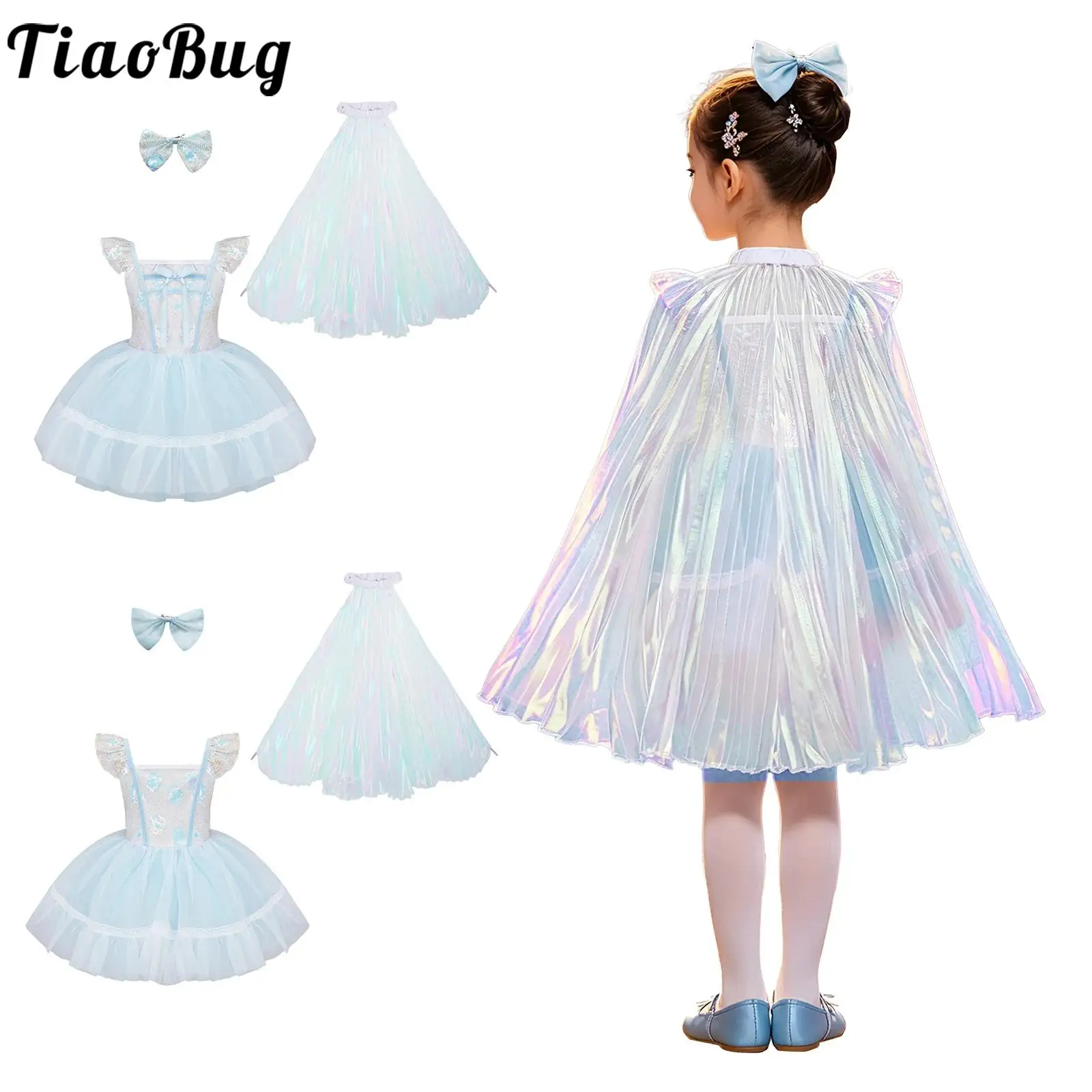 kids-girls-lyrical-rhythmic-ballet-latin-dance-costume-ruffled-sleeves-bow-sequins-bodice-tulle-tutu-dress-with-shimmery-cloak