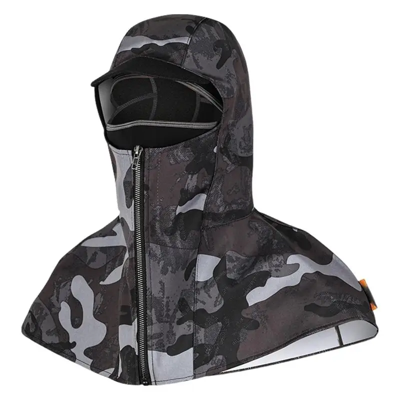 Cycling Hood With Shawl Winter Autumn Windproof Face Masque Hood Sun Protection Hood With Brim For Motorcycle Cycling For