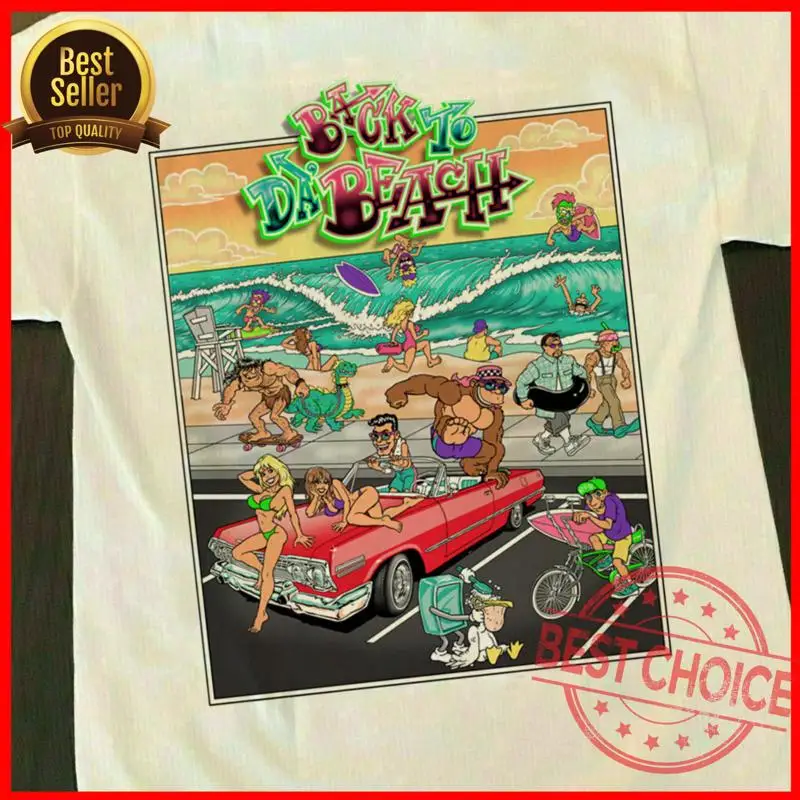 T C Town And Country Back To Da Beach Vintage Shirt Surf Design
