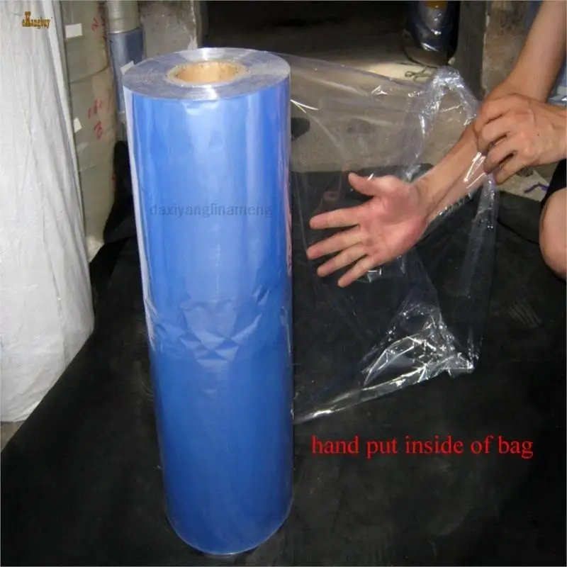 0.5-1.5kg PVC Heat Shrinkable Continue Pipe Clear Film DIY HOT Shrink Wrap Packaging Tube Plastic Pack Box Bottle Jar GIFTS JOY