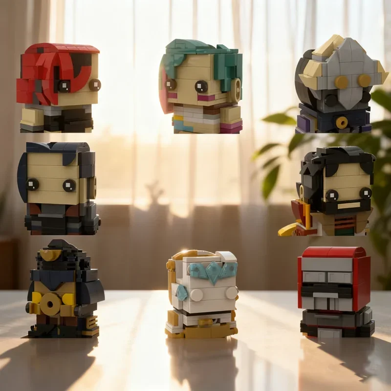 

4116pcs MOC The Battle Piltover Arcane BrickHeadz Model Building Blocks Architecture DIY Idea Toys Festival Gift Birthday