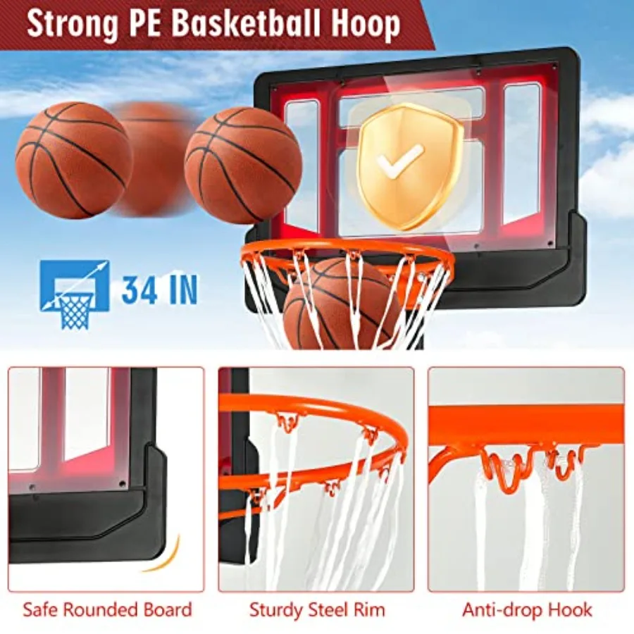 Adjustable Portable Basketball Hoop 3