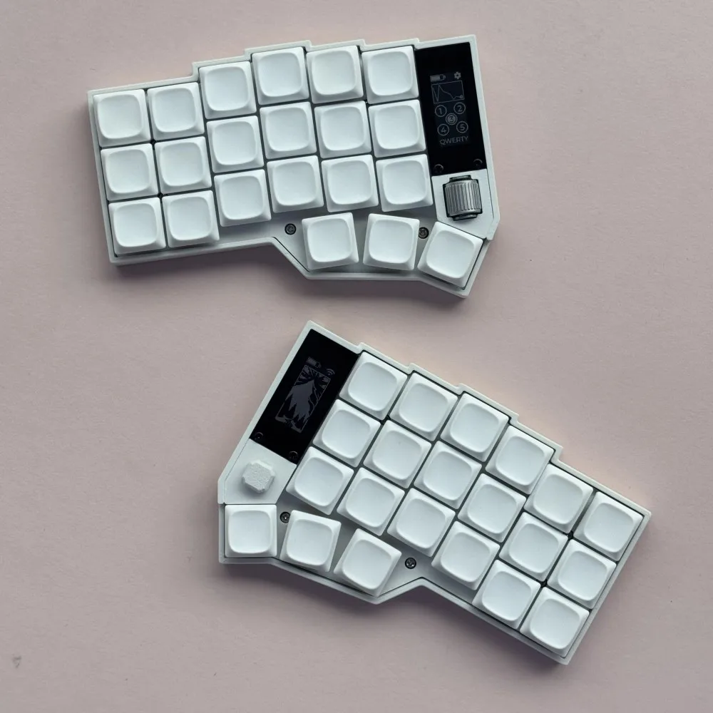 Corne Joy Split Keyboard Kit Custom Wireless Joystick 3x6 Transparent Keyboard Dual-mode Gateron/Choc Low Profile Keyboard Kit