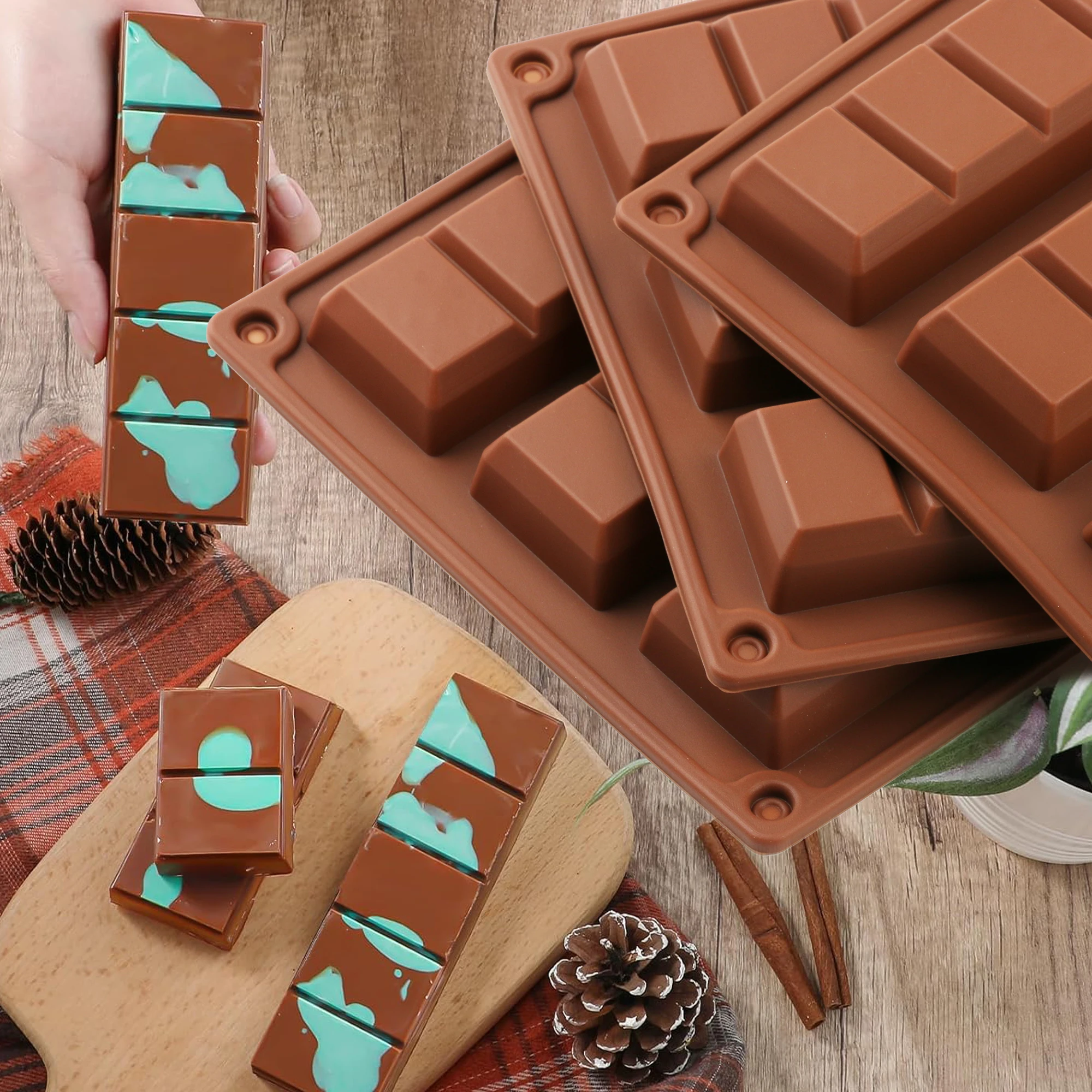 1個入りシリコン製ドバイブロックチョコレート型、深さ0.8イ - Kitchen Baking Molds のレビューと価格