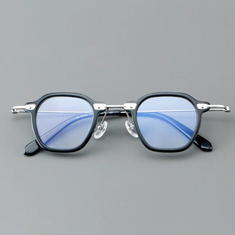 Small Reading Glasses Men Women Acetate Optical Eyeglasses Frame Male Prescription Myopia Glasses Female Anti Blue Light Glasses