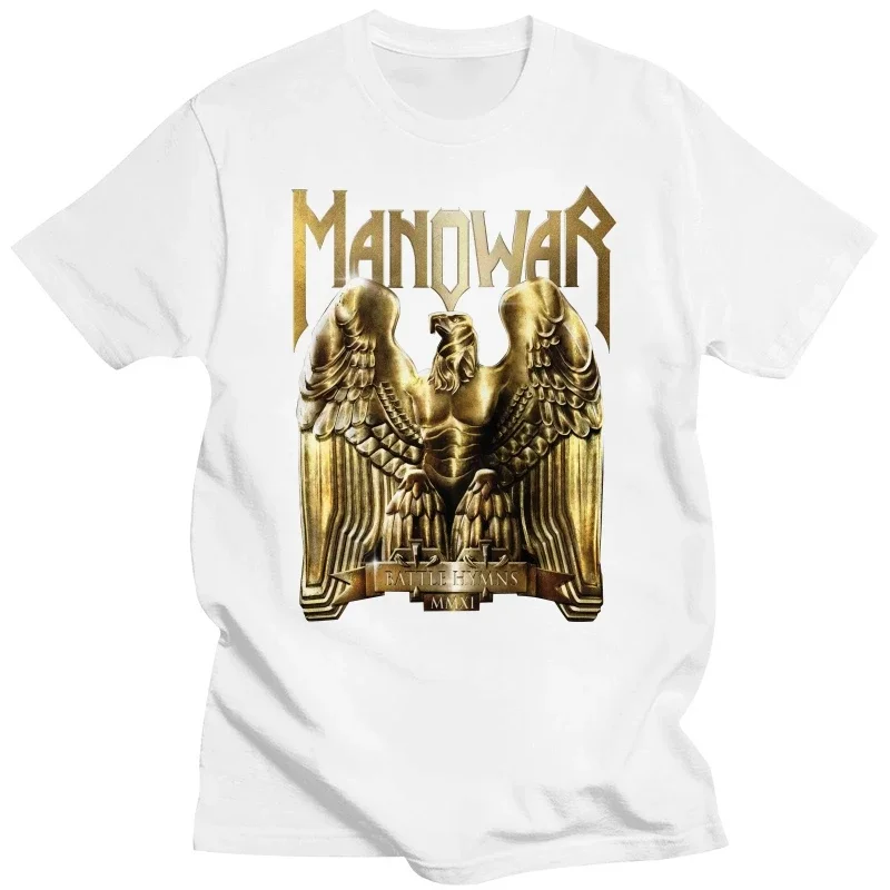 Savaş HYMNS manoi Manowar Band 08 Rock N ROLL uluslararası erkek gömlek  anime clothes  vintage t shirt vintage Summe New