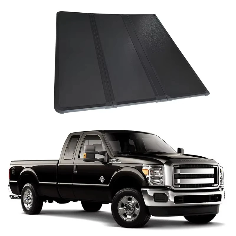 

High Quality 4x4 Hard Tri Fold Tonneau Cover for F350 6.8ft Waterproof Pickup Metal Alloy Accessories Wholesale
