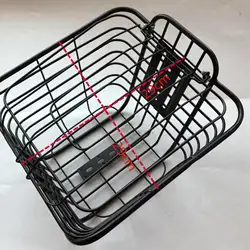 Universal Thicken Bike Front Basket Container Basket Scooter Decor for Electric Car Child Bicycles Iron Easy Assembly Rustproof