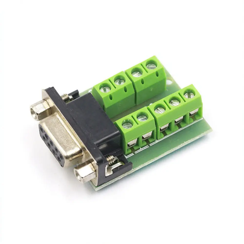 Solderless DB9 Connector For For Yuanlitai RS232 RS485 Serial Adapter Male Female Industrial Terminal Block Plug