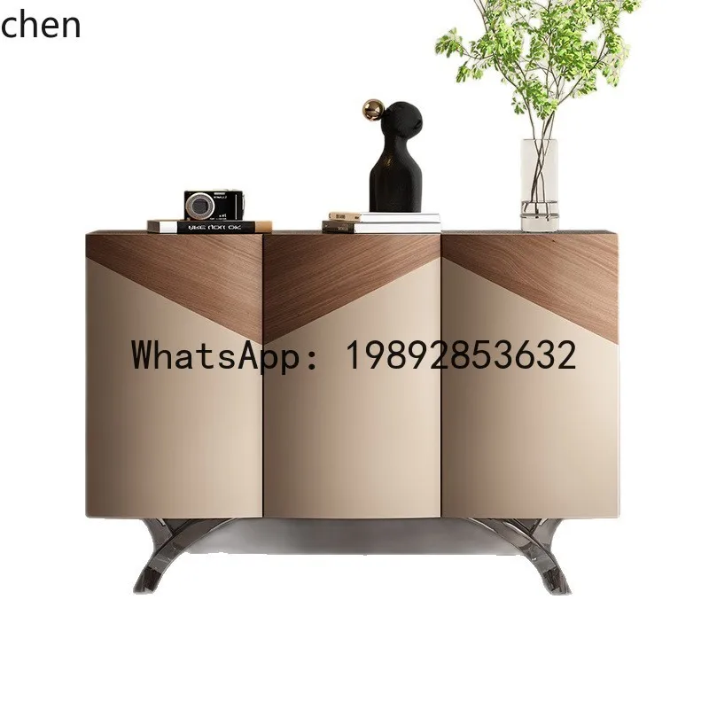 A1  Marble Texture High-End Tea Cabinet Bowl Cabinet Capacity Storage Tea Cabinet