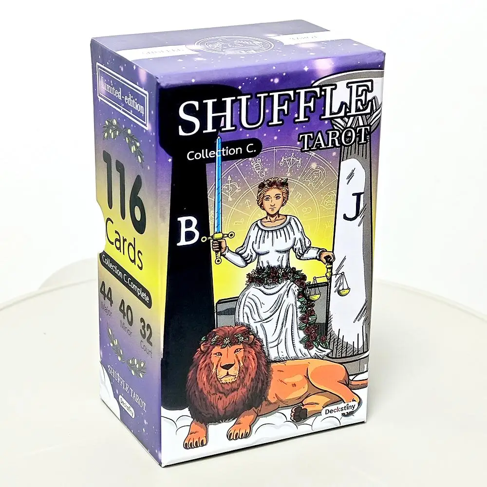 Shuffle Tarot 12*7cm Collection C (Complete A&B 116cards with Silver Gilded Edges) Shuffled World of RWS Tarot Deck In Rigid Box